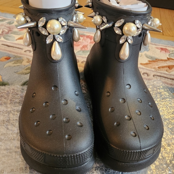 Simone Rochas Crocs Crush Boot Size W8/M6 - Picture 7 of 10